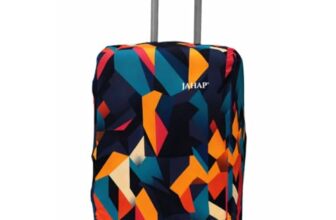 JAHAP® Abstract Printed Luggage Cover for Suitcase | Medium Luggage Cover 24 Inch | Stretchable Polyester Trolley Bag Cover | Dust Proof Scratch Resistant Travel Protector | (Abstract)