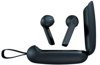 Plugtech GoPods G1 True Wireless Earbuds,Bluetooth Ear Buds with upto 12 Hours Battery(With Case),Immersive Sound Quality,Powerful Bass,Compact Type-C Charging Case,Touch Control,Proudly Made in India