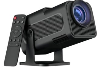 UNIGEN® Uniplay 300 Mini with WiFi 6 and Bluetooth, Native HD 720P Outdoor Portable Projector, 8K Lumen, Auto Keystone Home Theater Movie Projector for iOS/HDMI/TV Stick/PS5