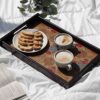 Wonderchef Casablanca Damask Motif Tray -Medium