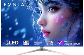 Philips Evnia 8000 42″ OLED Gaming Monitor | 4K UHD (3840×2160) | 138Hz Refresh Rate | 0.1ms | AMD FreeSync Premium | HDMI & DisplayPort | AI-Enhanced Ambiglow | Eye Care (42M2N8900)