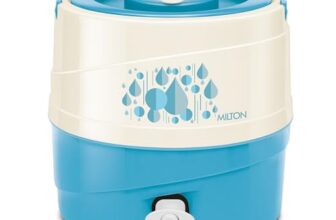 Milton Kool Rover 7 Water Jug PU Insulated, 5.3 litres, BPA Free, Leak Proof & Portable Jug, Sturdy Handles, Ideal for Travel, Picnic, Offices, Shops, Bluish Green