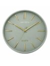 Nautica Luxury Finish Modern Wall Clock with Silent Non-Ticking Quartz Sweep Movement – 1pc|12 Inch|Decorative Analog Clock for Home, Office, Bedroom, Kitchen & Living Room (Abs)(3D-Solid Matt-Green)