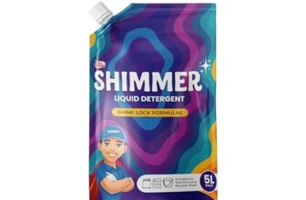 Shimmer Liquid Detergent – 5L Pack | Non Toxic & Eco Friendly | Top Load & Front Load Expert | Removes Tough Stains | French Lavender Fragrance | Upgrade from Detergent Powder, No Residue on Clothes