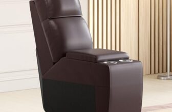 Home Centre Stockholm Half Leather Console – Brown