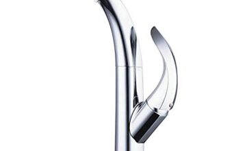 ALTON TSL18045 Zinc Single Lever Kitchen Sink Mixer with 360 Swivel Spout and Pull-Down Dual Flow Sprayer Chrome Finish (Silver)