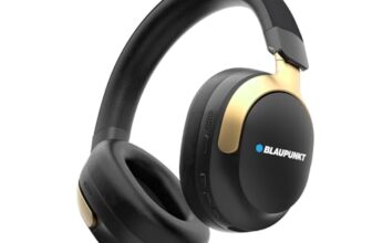 Blaupunkt BH71 Moksha India’s 1st Hybrid ANC Gyro Head Tracking BT Headphone with 360° Spatial Audio I RTL Chipset I Ultra-Low Latency Gaming Mode I Foldable Lightweight Over-Ear Wireless Headphones