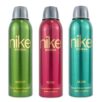 Nike Unisex Amber + Rose + Musk Spray Deodorant For Woman- Pack Of 3 (200Ml Each), 3 Count