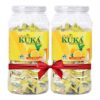 Multani Kuka Cough Lozenges Tulsi Lemon Pack of 2 (150 Lozenges Each Jar) | Ayurvedic Relief for Sore Throat, Cough & Cold | Soothes Throat Irritation & Hoarseness | 150 X 2