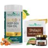 Neuherbs Gold Deep Sea Omega 3 Fish Oil 60 Softgels & Shilajit Gold Ultra Resin 20 gm For Men & Women | 1080mg EPA & 720mg DHA | Omega-3 & Shilajit Combo Pack for Heart, Brain, Muscle & Joint Support