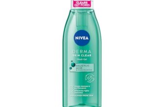 NIVEA Derma Skin Clear Wash Gel (150ml), Deep Cleansing Face Wash Gel, Salicylic Acid Face Wash Enriched with Niacinamide to Cleanse Pores and Remove Impurities