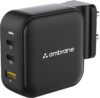 Ambrane 65 W GaN 3.4 A Wall Charger for Mobile(Black)