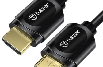 Tukzer 4K HDMI Cable, Support 3D, Ultra HD 4K @60Hz, High-Speed 10.2Gbps Ethernet, Audio Return Channel, Gold-Plated Connector| For UHD TV, Monitor, Computer, Projector, Xbox Gaming Console (3 Feet)