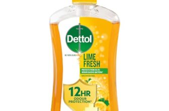Dettol Body Wash and Shower Gel for Women and Men, Lime Fresh – 500ml | Soap-Free Bodywash | 12h Odour Protection