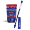 Reynolds JIFFY Gel 60 Ct Jar-Blue | Pens With Comfortable Grip | Gel Pens For Writing | Pen For Students & Office Stationery | 0.5 Mm Tip Size