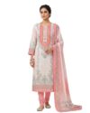 KTI Women Cotton Unstitched Salwar Suit Material with Dupatta Geometric & Floral Printed Dress Material for Daily Wear Casual & Office Wear
