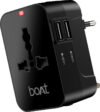 boAt 10 W Quick Charge 3 A Multi-pin Wall Charger for Mobile(Carbon Black)