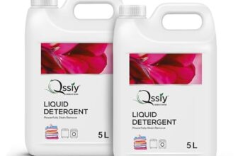 Qssiy Liquid Laundry Detergent 10L Can, Lily, Concentrated Stain Remover for Hand & Machine Wash (Front/Top Load, HE)
