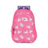 Genie Unicorn School Backpack for Girls |17 In-27 Ltr with Three Compartments, Side Pockets and Light Weight with Padded Shoulders |Best for Books,Stationery, Lunch Box & Essentials – Pink