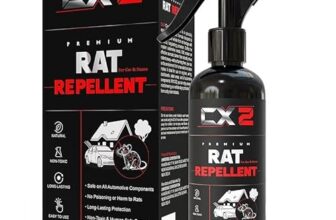 CX2 Rat Repellent Spray for Car, Home and Offices | Mouse | Natural Powerful Complete Pest Control Protect Your Wires in Car, Bike and Computer | Easy to Use, Non Toxic No Kill Only Repels