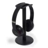 GadgetBite Headphone Stand for Table Desk Aluminum Headphone Holder Gaming Headset Holder for Table Top ABS Solid Base Headphone Accessorie Organiser for PC Office Home Gaming Headsets – Black