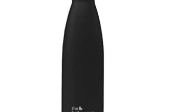 The Better Home 1000ml Insulated Water Bottle | Doubled Wall 304 Stainless Steel | Stays Hot for Upto 18 Hrs & Cold for 24 Hrs | Leakproof | Insulated Water Bottles for Office, Travel | Black