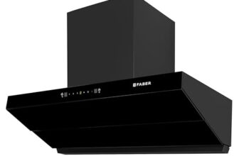 Faber Artemis 90cm 1200m³/hr Filterless Kitchen Chimney|Slant Body|T-Shape Panel|Autoclean Alarm|Moodlight|Touch&Gesture|12Yr on Motor,2Yr Comprehensive Warranty by Faber|Hood Artemis IN HC SC FL BK90