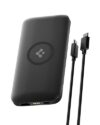Spigen 2-in-1 10000mAh Wireless Charging Power Bank, 25W Max Fast Charging Compatible with Charging Dock, Anti-Slip Ring, Included Type-C to C Cable (Pogo Pin Ver.) – Black
