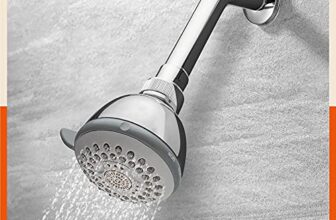 Aquila by Bathla – DAIO 5-Function Shower Head with Air Infusion Technology & Heat Resistant Silicone Nozzles | Corrosion Resistant & Wall Mountable, Silver (AQSESH01)