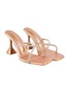 Shoetopia girls 1266 Rose-Gold Heeled Sandal – 3 UK (Girls-1266-Rose-Gold)