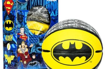 KAIZEN Batman Basketball for Kids & Teens | Durable Rubber Basketball for Indoor & Outdoor Play | Anti-Slip Grip | Official Batman Logo | Training & Recreational Sports Ball (7)