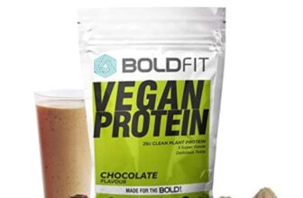 Boldfit Plant Protein Powder – Plant Based Protein Powder with Multivitamin, Minerals, Superfoods, Pea Protein, Digestive Enzymes | Plant Protein Powder -Chocolate Flavour – 500g