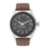 Fastrack Quartz Analog Black Dial Leather Strap Watch For Men-NS3089SL05
