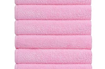 Bathla Spic & Span Multi Purpose Micro Fiber Cleaning Cloth – 340 GSM: 30cmx30cm (Pack of 6 – Pink)