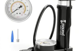 Cockatoo BPA01 Bicycle Pump Machine for Cycle, Foot Balloon High Pressure Cycle Air Pump for Bikes, Pump for Bike Tyre-Black