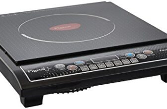 Pigeon By Stovekraft Favourite 1800-Watt Induction Cooktop, Crystal Glass, Black