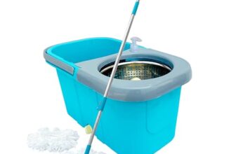 Mazic Prime Spin Mop with Additional Refill Mop Set (Blue)