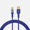 amazon basics 3A Fast Charging Braided USB A to USB Type C Data Cable(Blue -1.2 Meter)