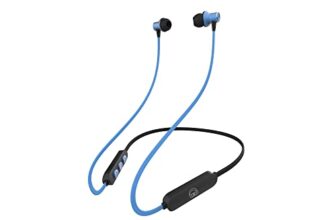 Ekko Unplug N02 Bluetooth Neckband, 15 Hours Playback Time, Bluetooth V5.1, 10 mm Driver, Twin Connect, Voice Assistance (Blue)