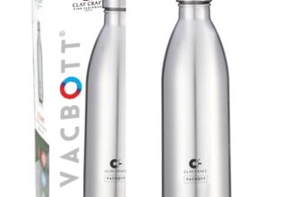 Clay Craft VACBOTT Stark Double Walled|18 Hours Hot and 24 Hours Cold Water Bottle Vacuum Insulated|Flask|Thermosteel Bottle 700ml,Leak Proof|Gym|Travel Bottle|BIS Certified|1Year Limited Warranty