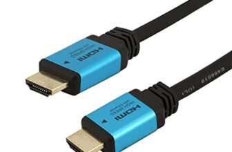 C & E 4K HDMI cord HDMI to HDMI cable @60Hz with Ethernet 25 ft Ultra /7.62 Meter 2.0 BLUE HDMI Cable (Compatible with HDTV, Blue)
