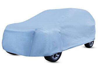Amazon Brand – Solimo SUV Premium Car Cover, Grey (SUV 300, BRV, Venue, WRV, Creta, Breeza, Jeep Canvas, Ecosport, etc.)