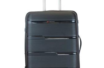 Ligo 75 Cm Large Lightweight 8 Wheel Trolley Bag with Anti-Theft Zip | Premium Travel Luggage for Men & Women.