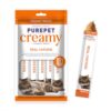 Purepet Creamy Lickable Cat Treats 375g (5 x 75g) | Real Chicken | Supports Skin & Coat | Easy Digestion | Aids Brain & Vision Development (All Life Stages)