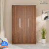 Flipkart Perfect Homes Amora Engineered Wood 3 Door Wardrobe(Finish Color – Leon Teak, Knock Down)