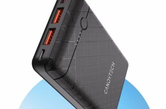 Candytech PB3C2 10k Mah 22.5W PDQC Compact Powerbank | 18W Fast Charging Input via a Type-C Port …