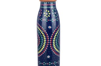 Cello Cop-Pura Good Earth Copper Water Bottle, 1000ml, 1pc, Mandala