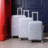 JACY LONDON Soft Body Set of 3 Luggage 8 Wheels – Hard Body Polypropylene Set of 3 Luggage Cabin & Check-in Set 8 Wheels – 30 inch