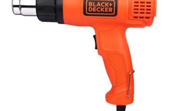 BLACK+DECKER KX1800-B1, 1800 W, Dual Temperature High Speed Corded Heat Gun for Removing & Drying Paint Coats, Remelting Adhesives & Shrink Wrapping, 3 Metre Cable, Orange & Black