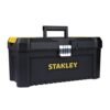 STANLEY STST75518-8 16” Organised Heavy-Duty Portable Essential Toolbox with Top Lid & Removable Tray Compartment for Easy & Convenient Storage, Top Pad Lock Eye, 1 Year Warranty, 41×19.5×20 cm